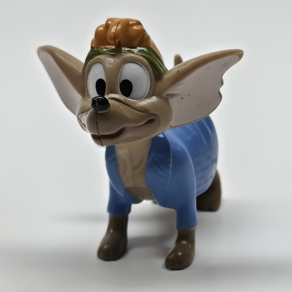 Vintage 1988 Disney Oliver and Company Tito Wind Up Burger King Toy
